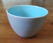 Poole Pottery Twintone Sky Blue & Dove Grey (C104) Sugar Bowl from Coffee Set
