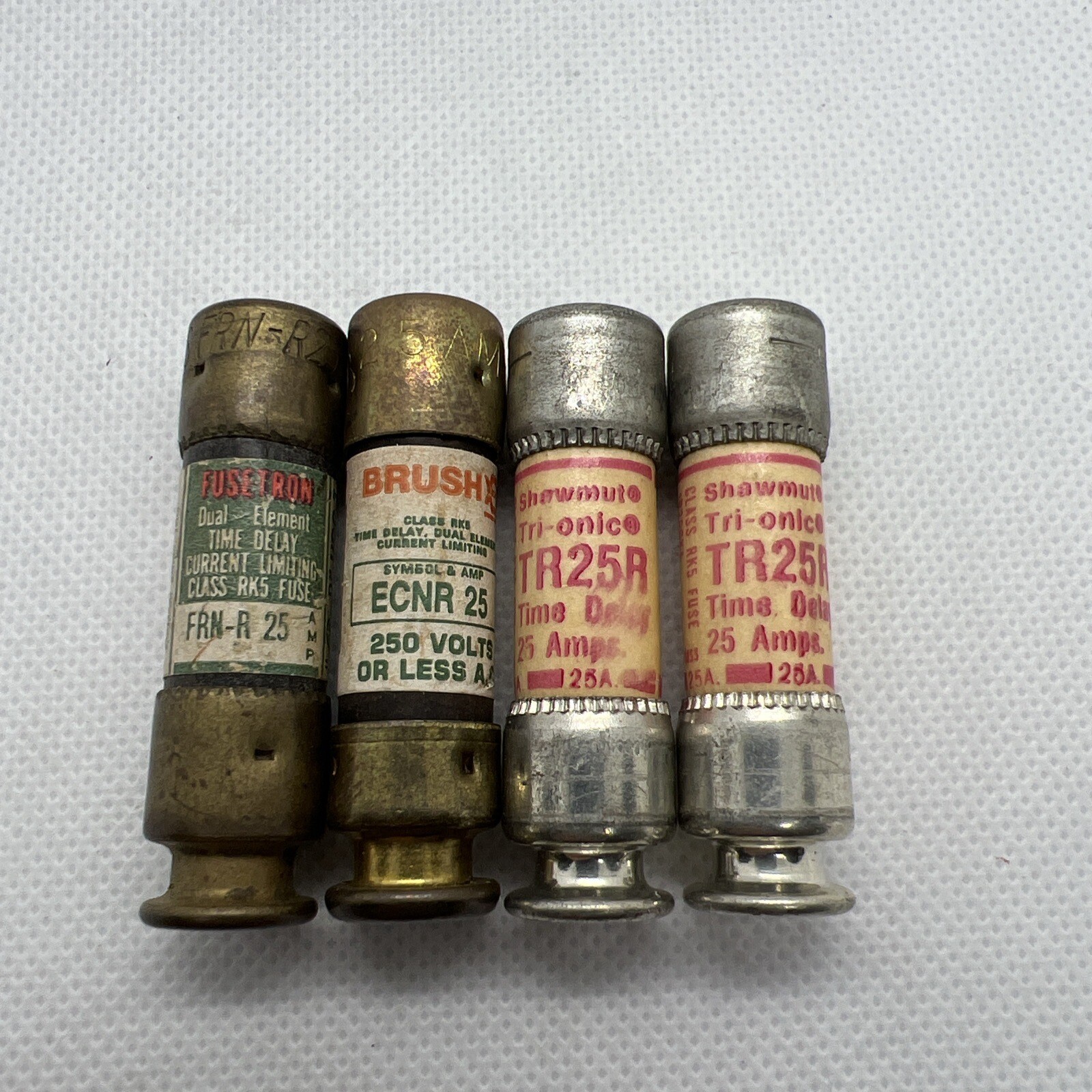 FRN-R-25 Fusetron TR25R ECNR25 RK5 Time Delay 25A 250V Used ‼️pack-4‼️ ...