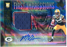 Marquez Valdes-Scantling 2018 Panini Illusions First Impressions Jersey/Autograp