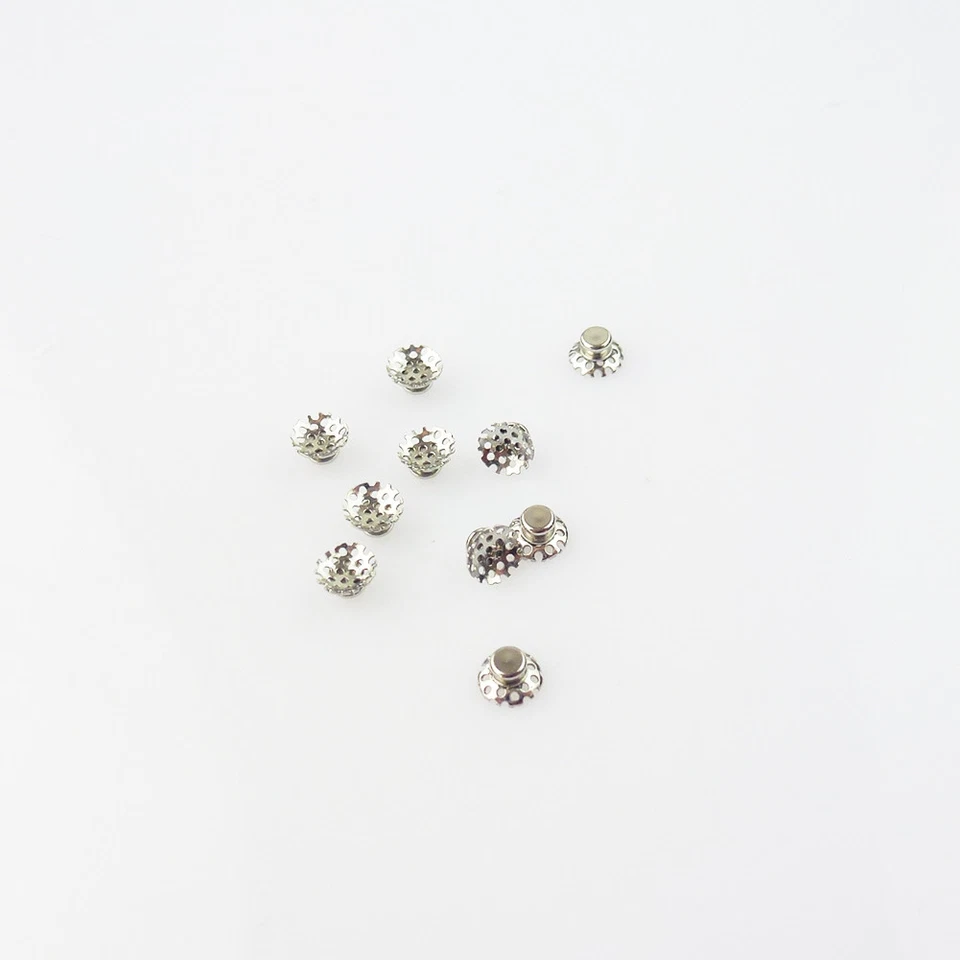 Dental Orthodontic Lingual Buttons Bondable Ceramic Round/Rectangular Base 10Pcs - Image 4 of 4