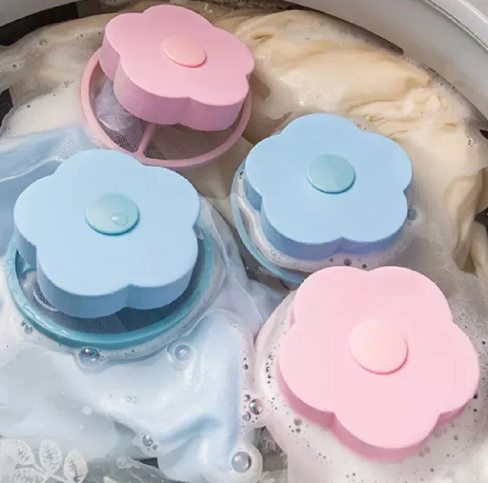 Многоразовое средство для удаления ворса и шерсти домашних животных упаковка 2 шт. — ловушки для плавающих сетчатых мешков - Изображение 2 из 4