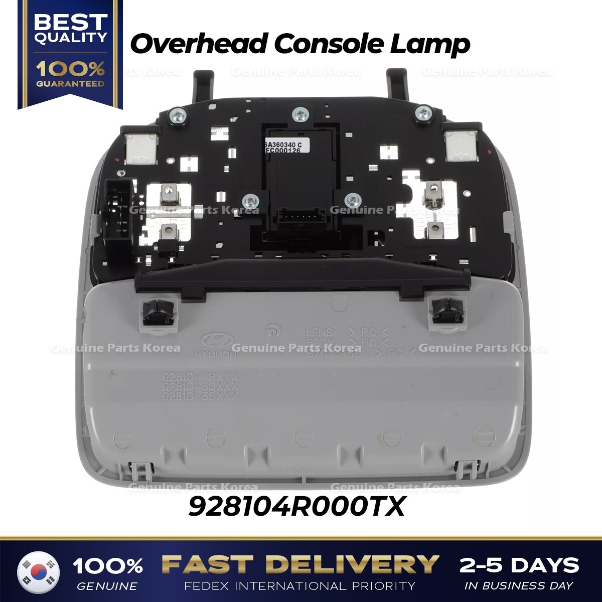 ⭐Genuine⭐ Overhead Console Lamp 928104R000TX for Hyundai Sonata
