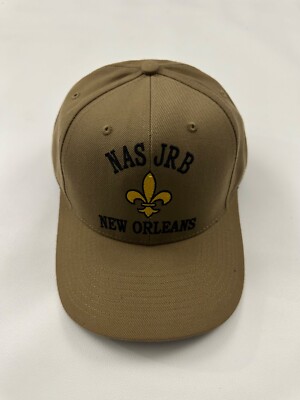 The Corps NAS JRB New Orleans Logo Beige Baseball Cap Hat One Size