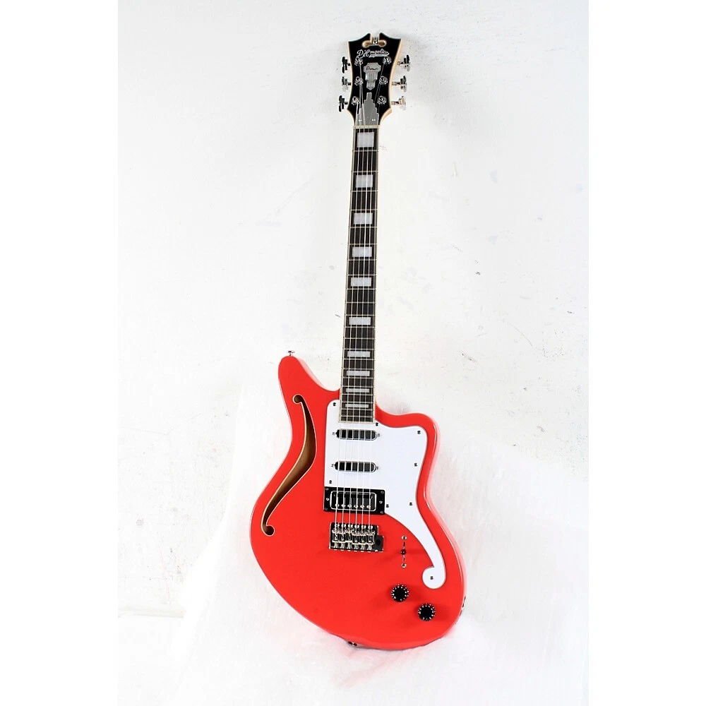 D Angelico Premier Bedford SH LE Guitar with Tremolo Fiesta Red