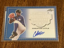 CHRISTIAN LITTLE 2020 Leaf Perfect Game BLUE RAINBOW PROOF AUTO #1/1 VANDY LSU