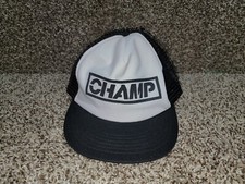 Vintage Snapback Trucker Hat CHAMP Foam Adjust-A-Tab Made in USA