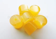 Accordion Buttons Pistons Yellow Each 13.8 x 11.5 (mm)