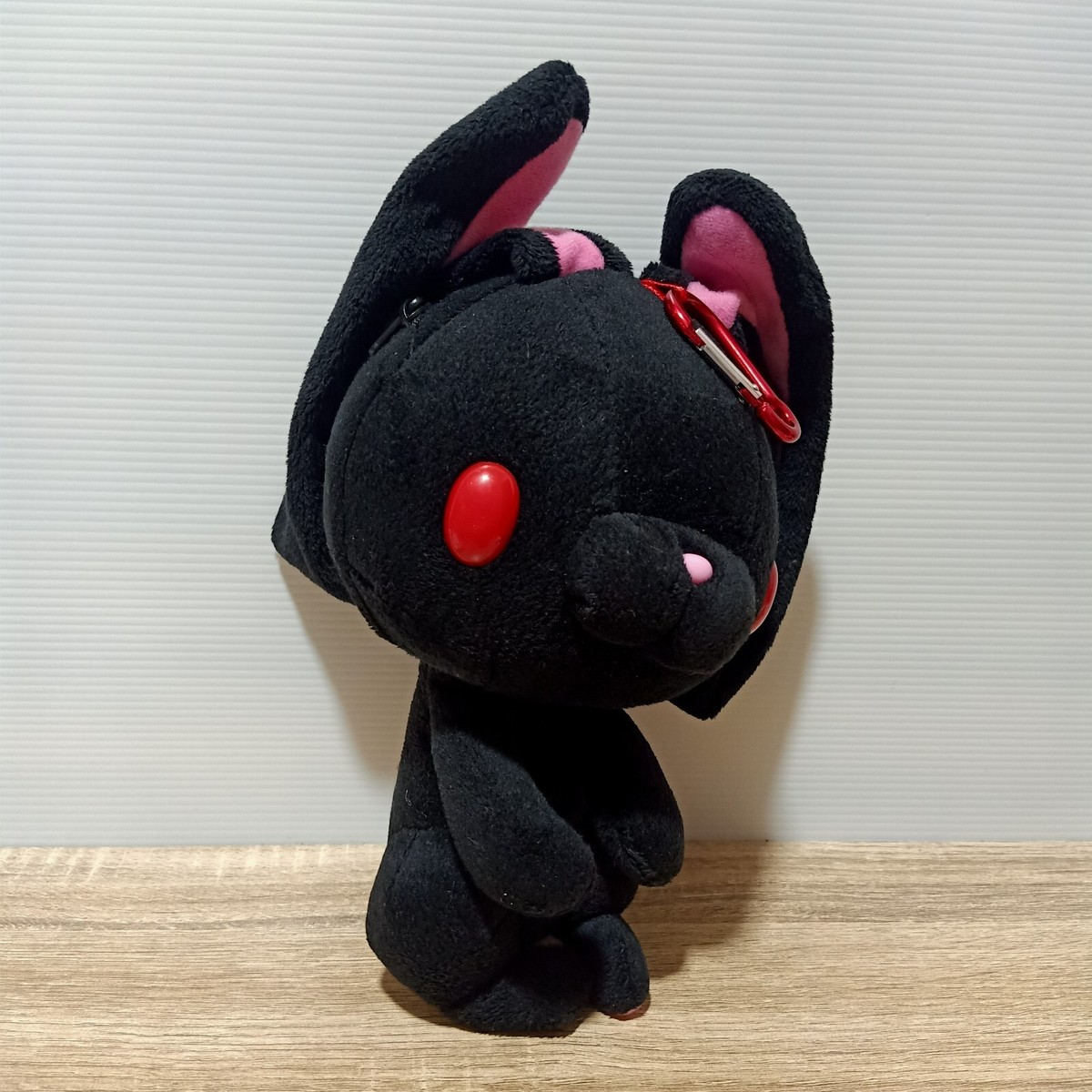 CHAX Gloomy Rabbit Bunny Plush Bag Pouch Zipper Black Taito 9