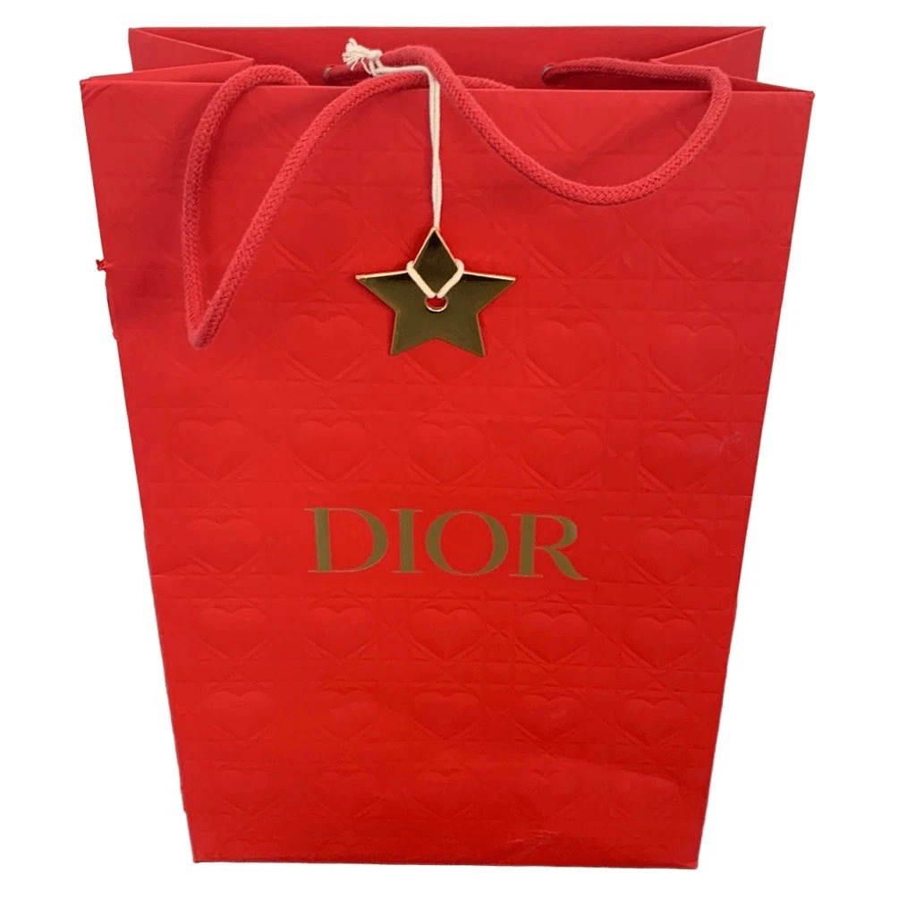 Sac fourre tout cadeau DIOR édition spéciale or rouge étoile ornement shopping 15