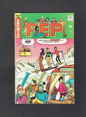 Pep #299 Archie FN- 1975 ''Busload of Boys Gives Betty & Veronica a Big Lift'' GGA