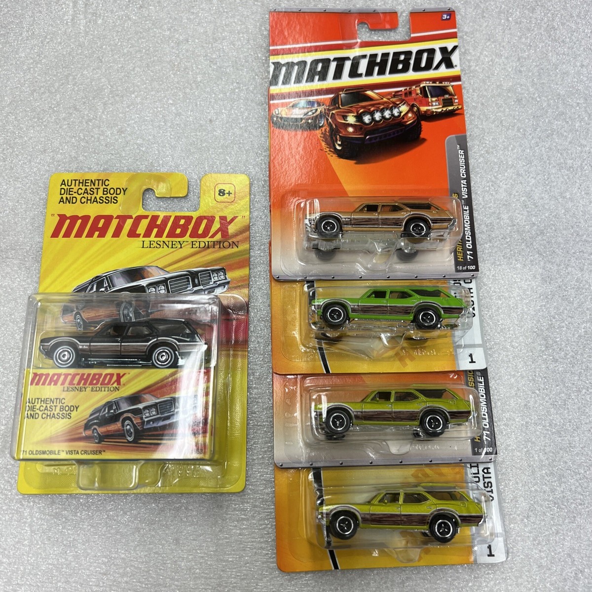 Matchbox(5) 1971 Oldsmobile Vista Cruiser Wagon Variations Nice