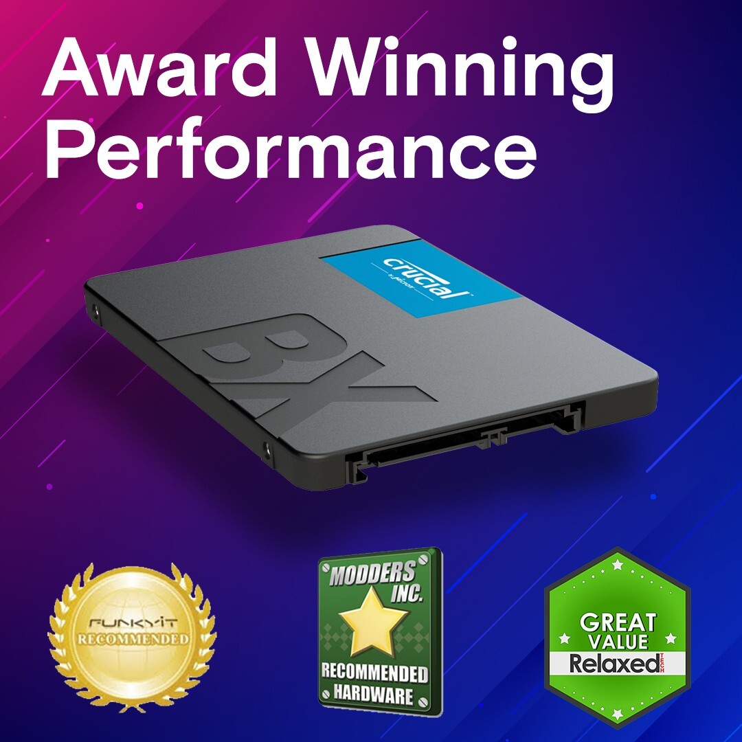 Crucial BX500 1TB 3D NAND SATA CT1000BX500SSD1 12.5Inch Up to