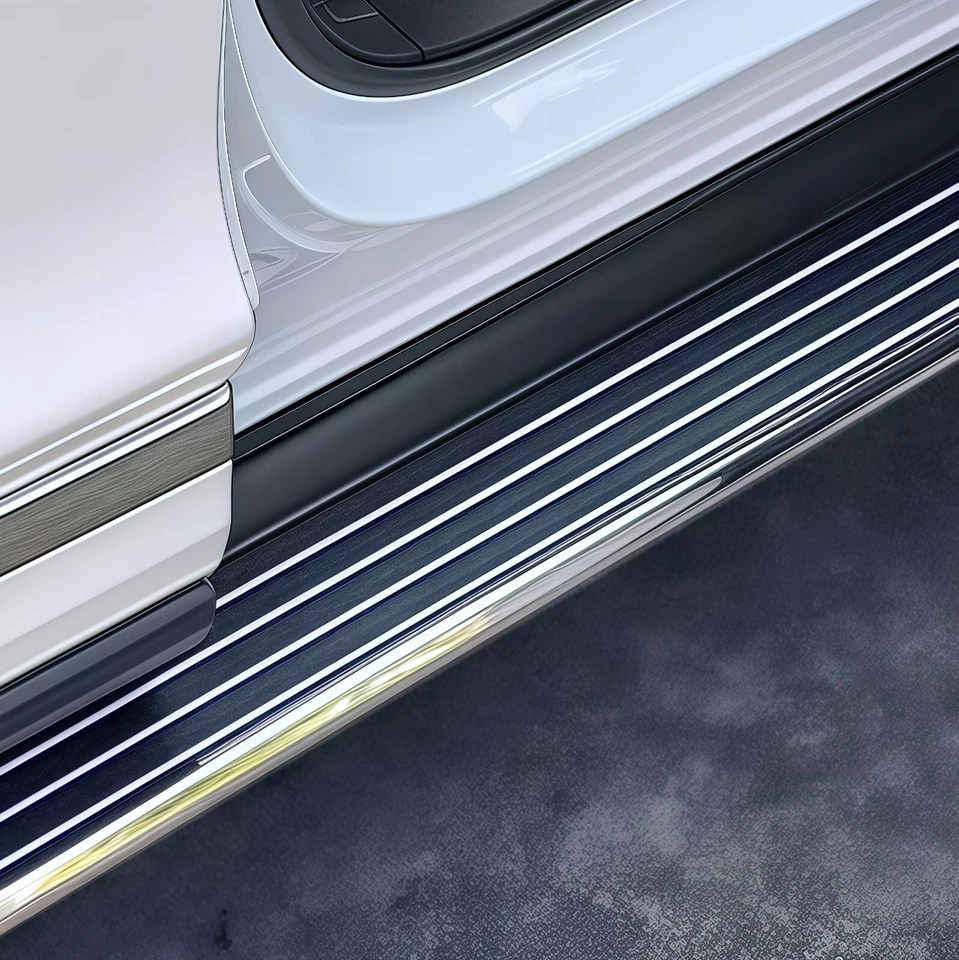 estriberas aptas para Nissan Murano 2015-2024 barra Nerf escalón lateral 2 piezas negras Foto 2 de 4