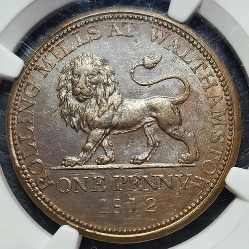 1812 Great Britain Essex British Copper Company Penny W-560 | NGC MS63BN