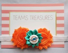 Dolphins headband Miami football headband Dolphins football baby gift girl