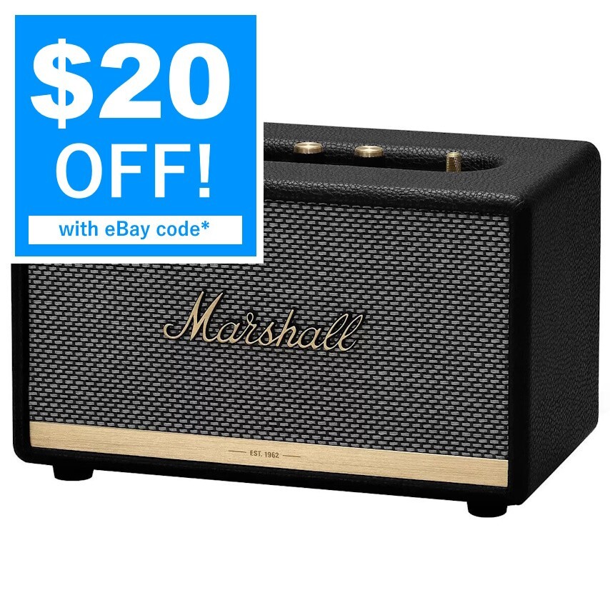 Marshall Acton II Bluetooth Wireless Speaker (Black) Model