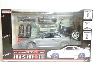 Hotworks 1 24 Nissan Skyline Gt R V Spec Ii Nismo Bnr34 R34 Grey Diecast Model Ebay