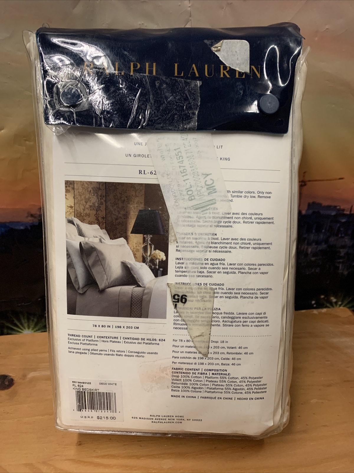 Ralph Lauren 624 Langdon Solid Sateen California King Bedskirt💫 eBay