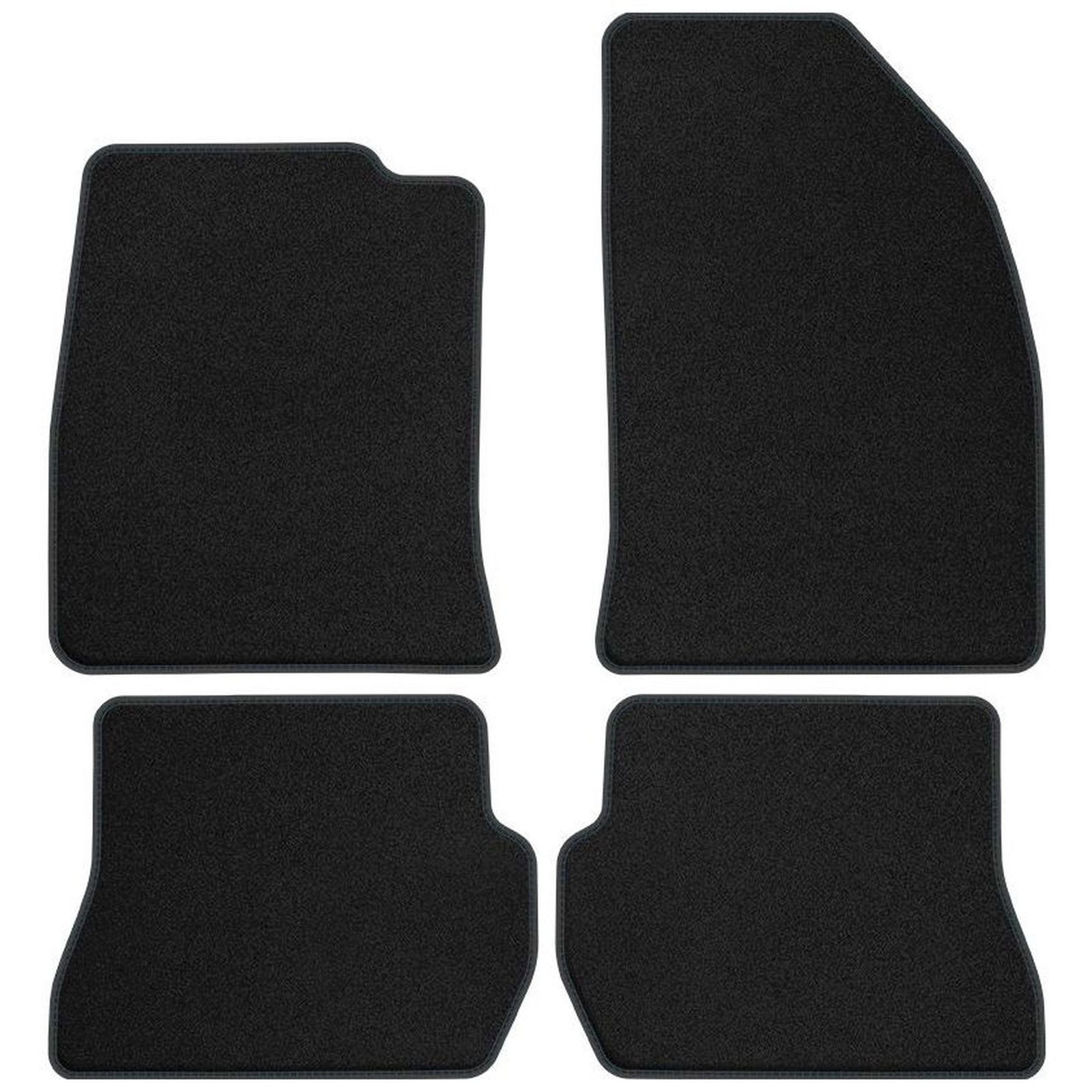 Tapis de sol pour Ford Fiesta V 2002-2005 velour noir mat FO04-1
