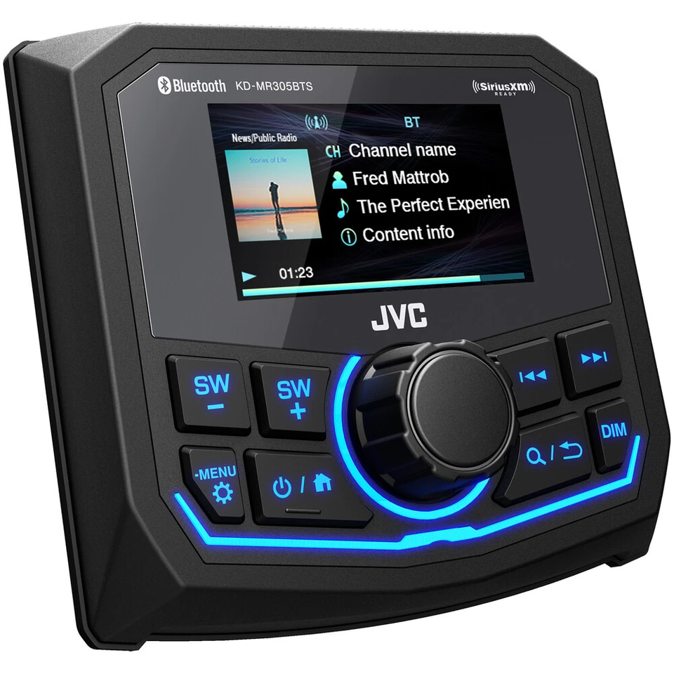 JVC KD-MR305BTS | 3" Marine Digital Multimedia Receiver - Image 3 of 4
