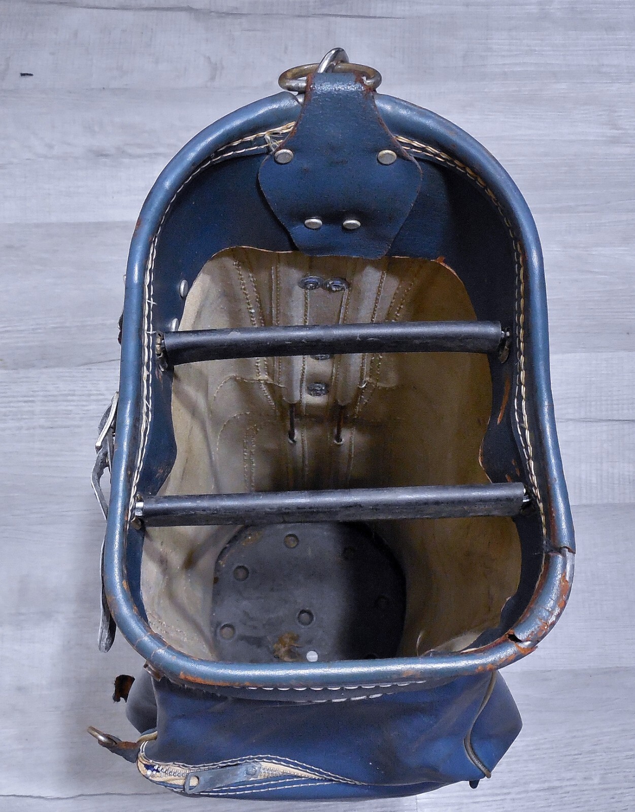 Vintage Leather Spalding Cart Carry Golf Bag