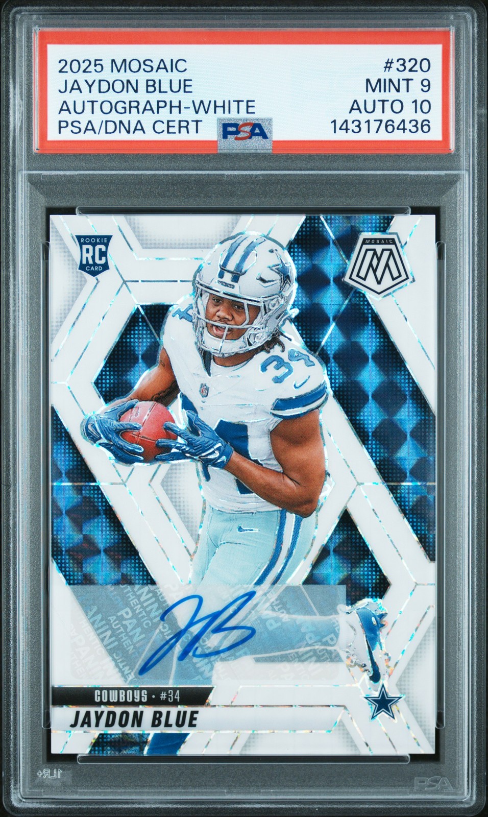 Jaydon Blue Panini Mosaic #320 Autograph-White