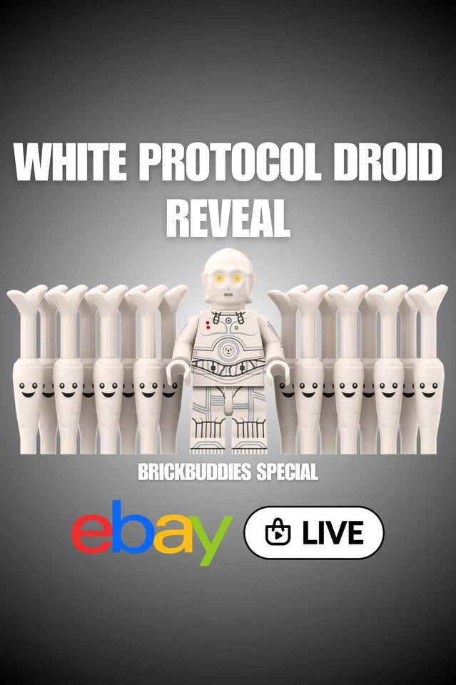 White Protocol Droid Reveal - Individuell bedruckte Minifiguren & Teile🥕