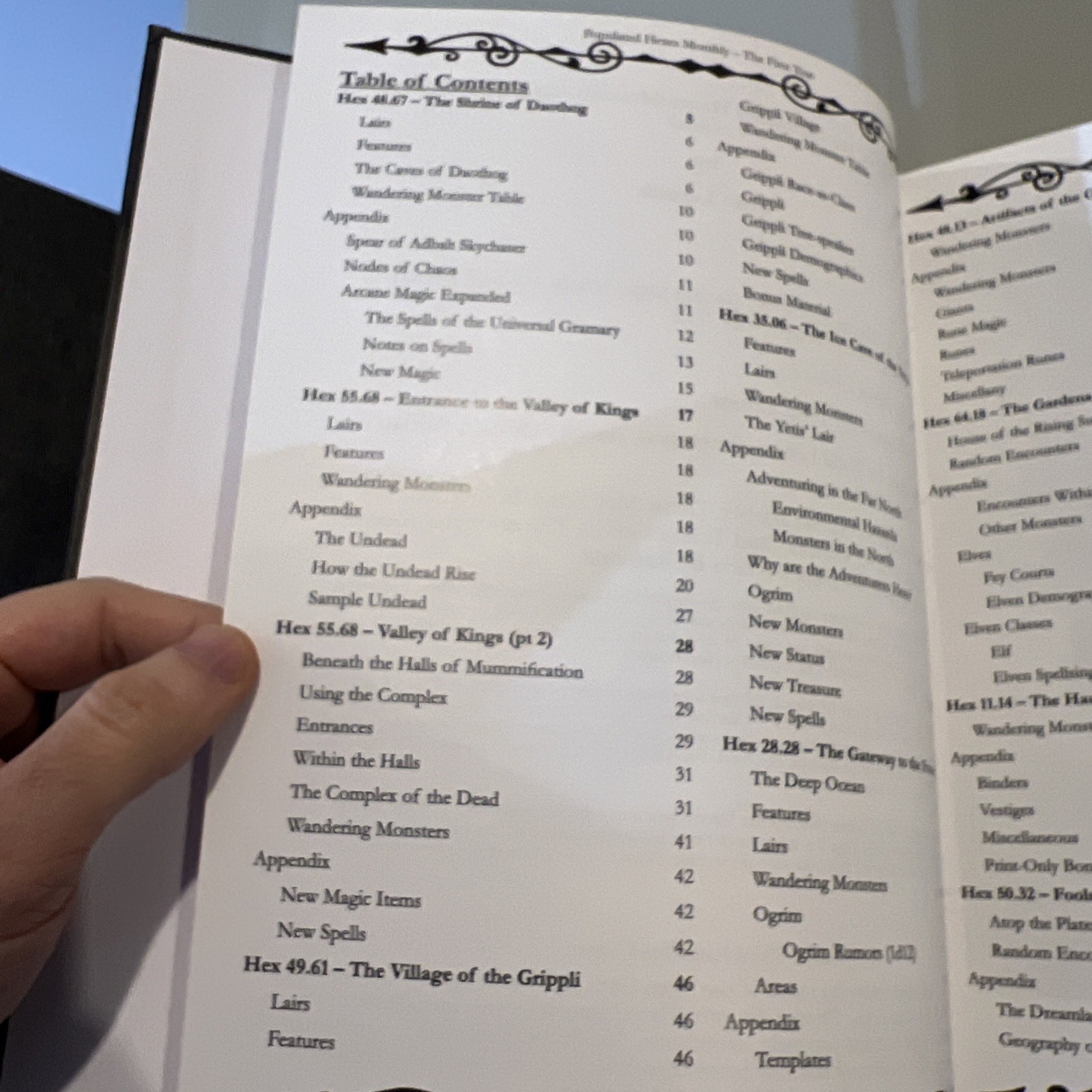 Populated Hexes Monthly - The First Year - For Old School Essentials OSR RPG