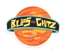 Rick and Morty TV Series Blips and Chitz Logo Image Peel Off Sticker Decal NEW