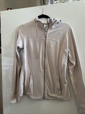 Lululemon Hooded Define Jacket Nulu Size 8 Active Walk Jog Yoga Mauve Grey