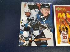 Pat Falloon San Jose Sharks 1994-95 Flair Hockey NHL OVERSIZE BLANK BACK WOW