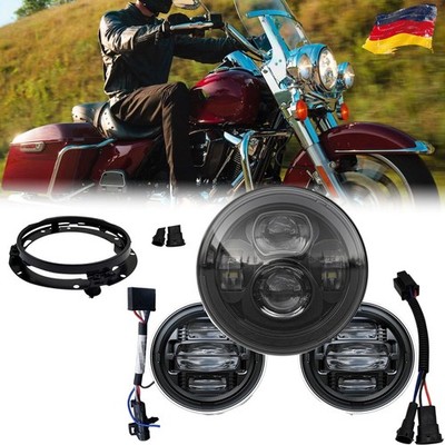 7 '' LED Scheinwerfer + 2X 4.5'' Nebelscheinwerfer Für Harley Davidson Road King