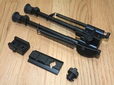 Airsoft Harris-Style Bipod with QR Rail Mount Adapter, NOS