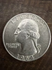 1964D Washington Silver Quarter Circulated 90% Denver Mint Coin