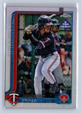 2025 Topps Chrome Pro Debut Dameury Pena Refractor /199 #PDC-102