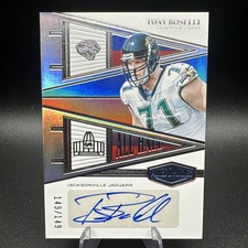 2023 Panini Plates & Patches  All Hall Tony Boselli #AH-TB /149 (AU) Bookend SP