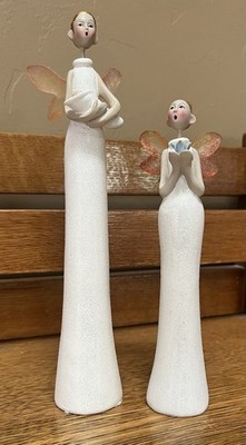 VTG Tuesday Morning Angels Figurines Resign Mother w/baby & Child