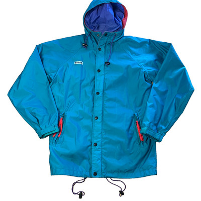 Columbia Sportswear Company Kapuzenjacke Herren Small Blau Nylon Vintage Omni Tech