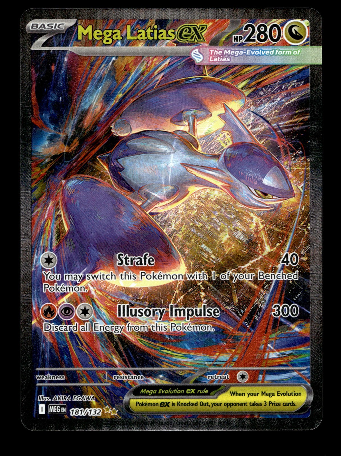 MEGA LATIAS EX 181/132 SPECIAL ILLUSTRATION RARE MEGA EVOLUTION POKEMON HOLO NM