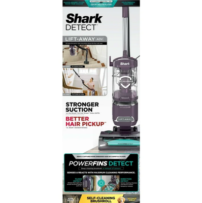 #ad Shark Detect Lift Away ADV Upright Vacuum Floor Detect Power Fin LA490 Mauve NEW $176.95