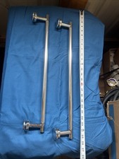 Delta SDBR014-PC-R Polished Chrome Pair 20 Inch Tub Shower Door Handles w/Knobs