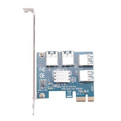 PCI Express Card Multiplier PCIE 1 Bis 4 USB GPU X1 X16 PCI-E Riser Card Gr5485