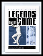 💥 George Mikan 2020-21 NBA Hoops Legends of the Game Serial # 699