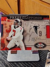 2002 Fleer Box Score - Press Clippings Michael Vick #4PC