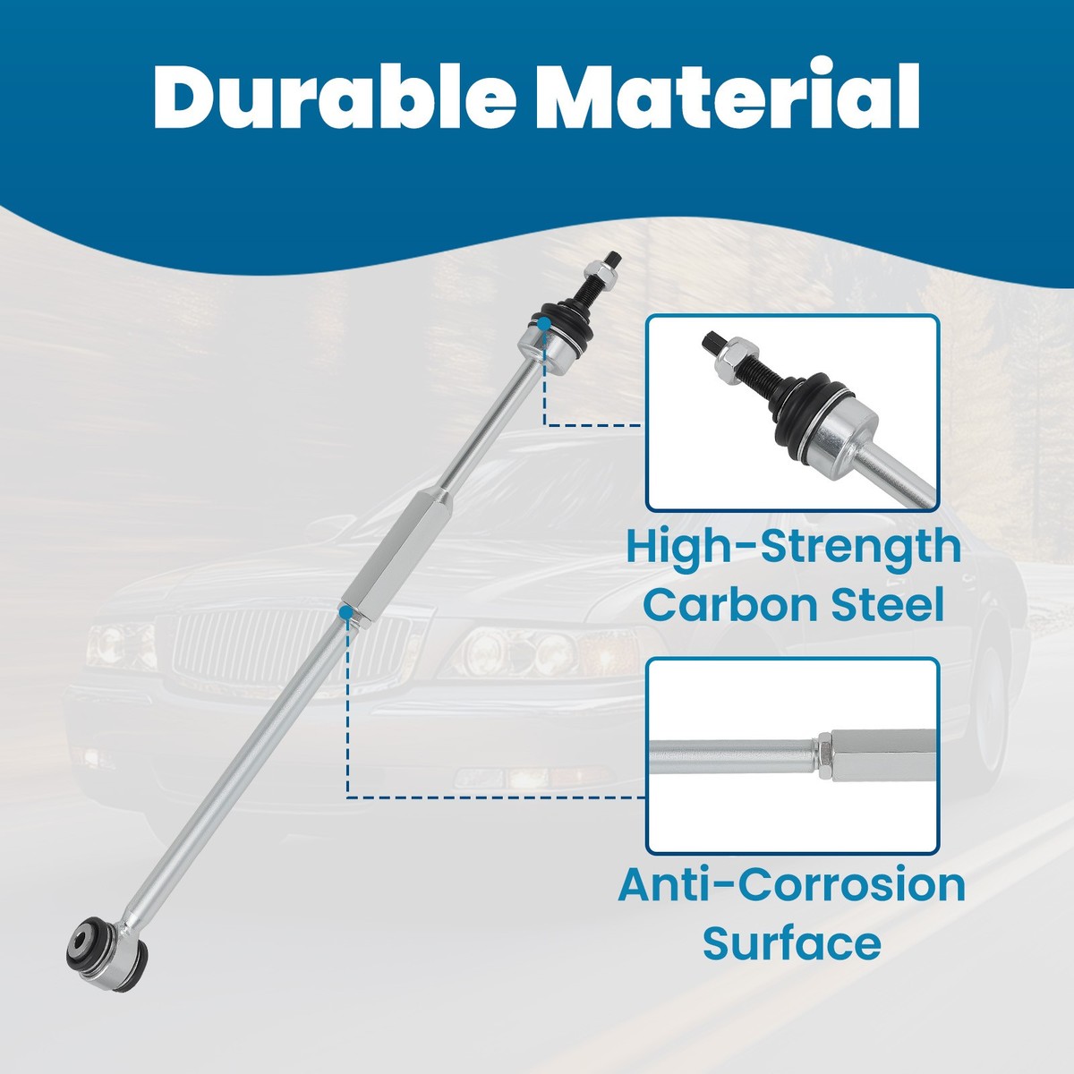 Rear Torque Tie Rod Ends Sway Bar End Links For Lincoln LS 2000