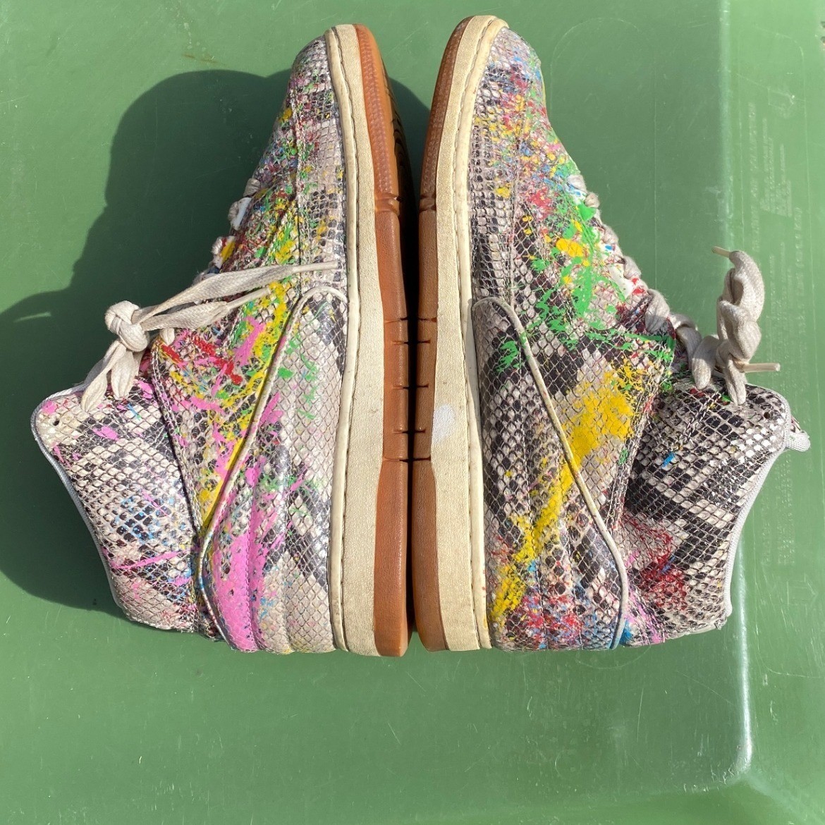 Nike Air Python PRM Snakeskin Paint Splatter Mens… - image 7
