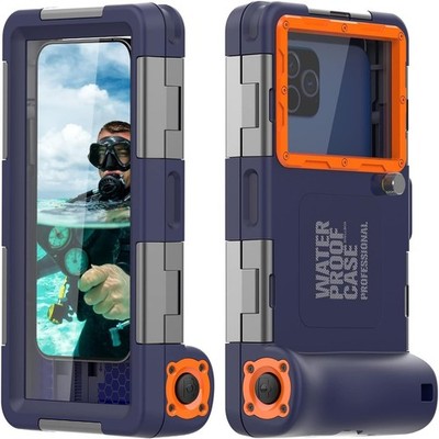 ShellBoxCase Universal Wasserdicht Tauchen Handyhülle für iPhone 16/15/14/Pro/Plus
