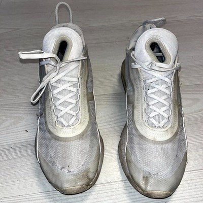 Nike Air Max 2090 Sneaker Herren UK 11 Weiß Wolf Grau Lifestyle Schuhe BV9977-100
