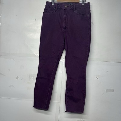 Abercrombie & Fitch Simone High Rise Ankle Jeans Women s 28 6S Purple Stretch