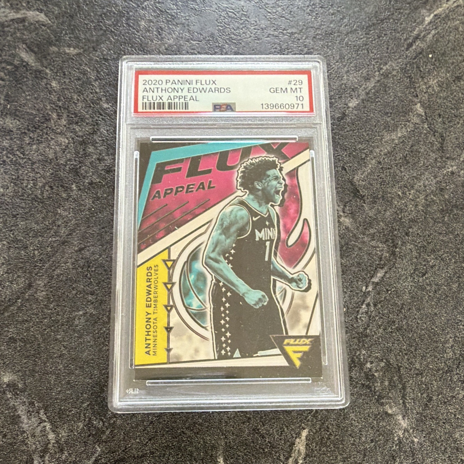 Panini 2020-21 Flux Flux Appeal #29 Anthony Edwards Rookie PSA 10